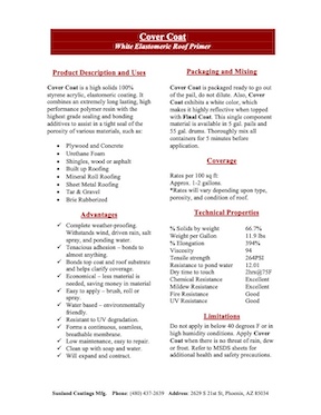 Elastomeric Roof and Wall Coating Materials - Sunland Coatings Phoenix